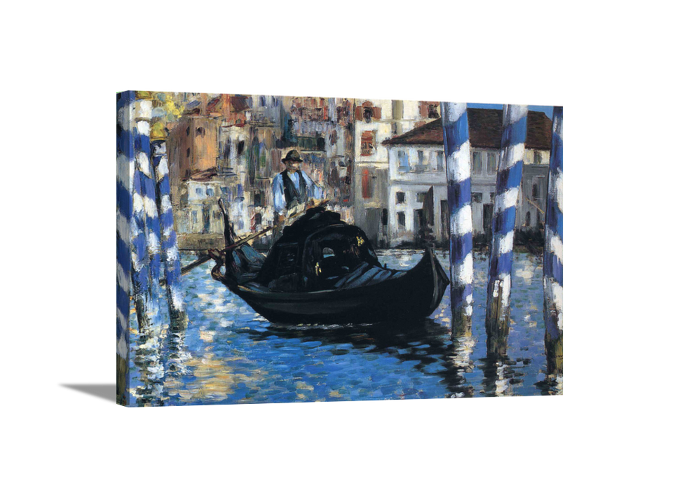 The Grand Canal of Venice | Edouard Manet Masters Classic Art in Gallery Wrapped Canvas | Various Sizes