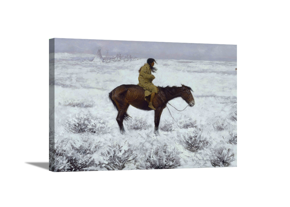 The Herd Boy | Frederic Remington Masters Classic Art in Gallery Wrapped Canvas | Various Sizes