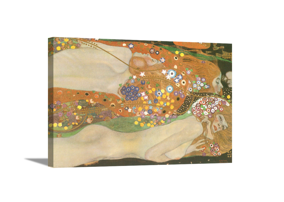Water Nymphs | Gustav Klimt Masters Classic Art in Gallery Wrapped Canvas | Various Sizes