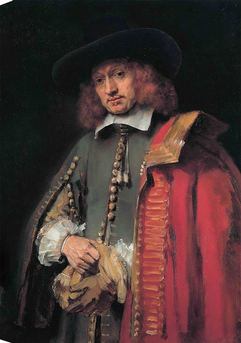 Portrait of Jan Six | Rembrandt Van Rijn Masters Classic Art in Gallery Wrapped Canvas | Various Sizes