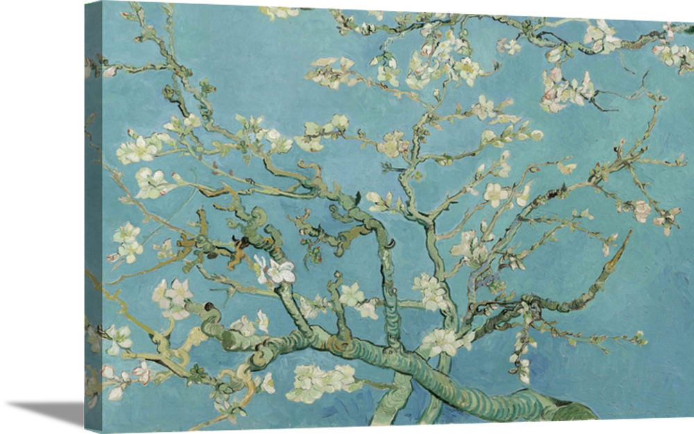 Almond Blossoms | Vincent Van Gogh Masters Classic Art in Gallery Wrapped Canvas | Various Sizes
