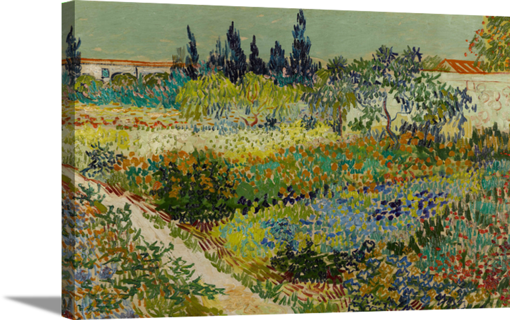 Garden At Arles | Vincent Van Gogh Masters Classic Art in Gallery Wrapped Canvas | Various Sizes