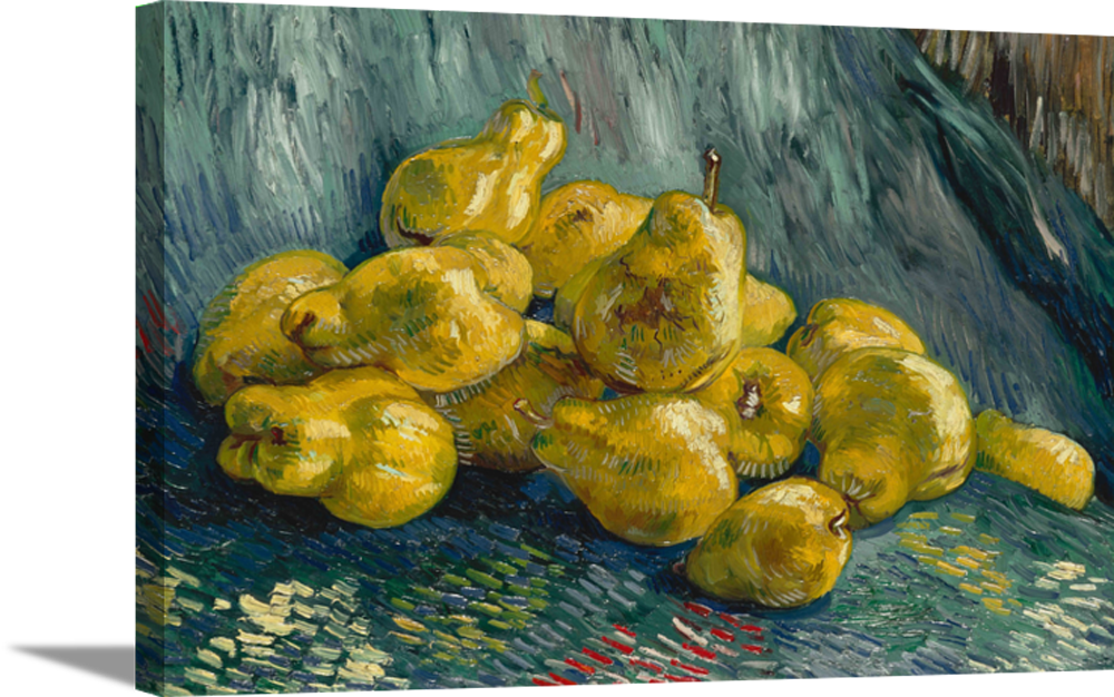 Still Life with Quinces | Vincent Van Gogh Masters Classic Art in Gallery Wrapped Canvas | Various Sizes