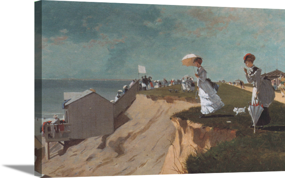 Long Branch, New Jersey | Winslow Homer Masters Classic Art in Gallery Wrapped Canvas | Various Sizes