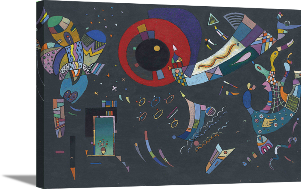 Esquisse Pour Autour Du Cercle | Wassily Kandinsky Masters Classic Art in Gallery Wrapped Canvas | Various Sizes