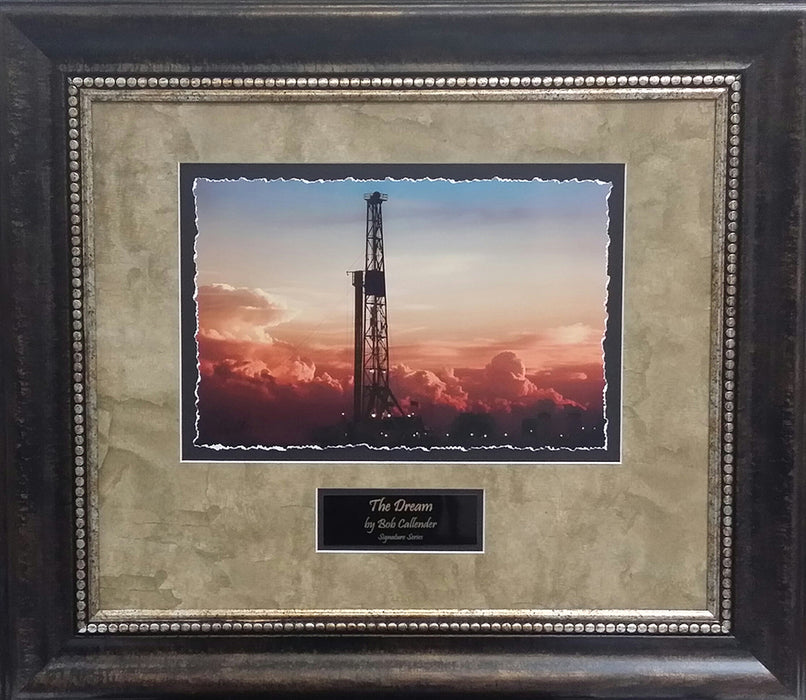 The Dream | Framed Oil and Gas Art with Engraved Plaque | 28L X 32W" Inches