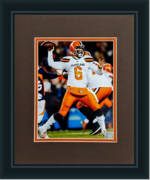 Baker Mayfield #1 - Cleveland Browns Framed NFL Photo | 19L X 16W" Inches