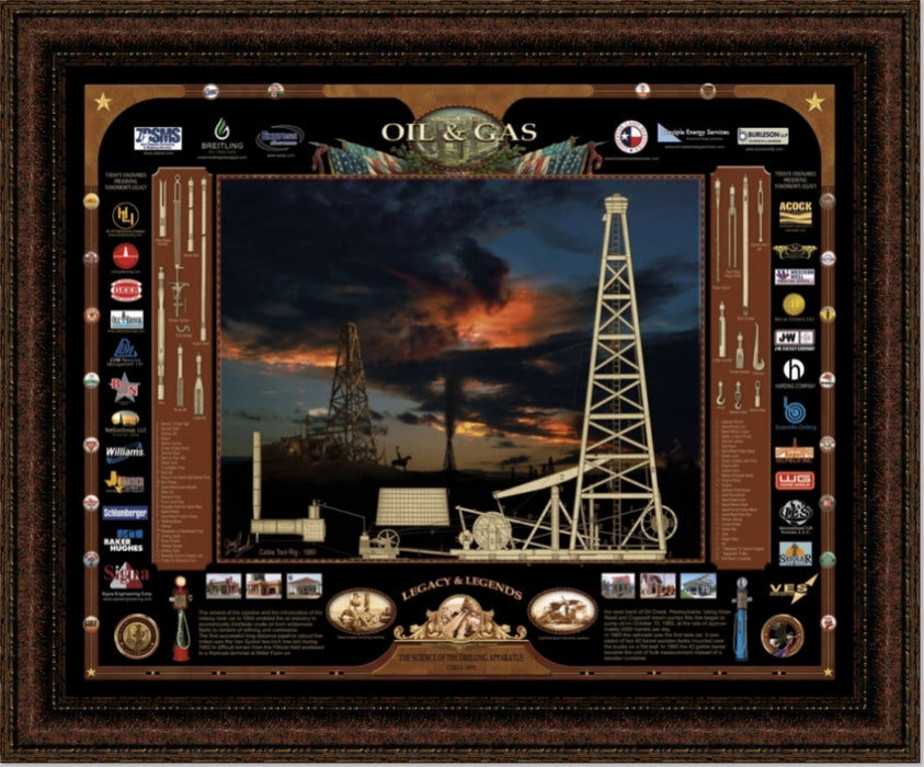 Legacy and Legends | Framed Oil and Gas Art by Gary Crouch | 29L X 35W" Inches