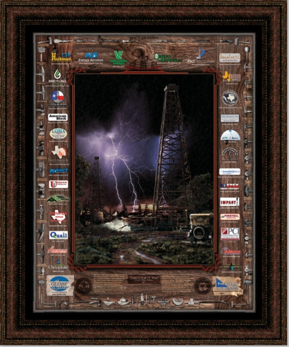 Through It All | Framed Oil and Gas Art by Gary Crouch | 35L X 29W" Inches