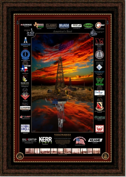 Visionaries | Framed Oil and Gas Art by Gary Crouch | 41L X 29W Inches