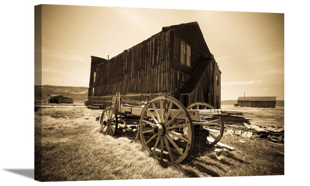 Western Carriage | Western Art Canvas or Framed Print | Various Sizes