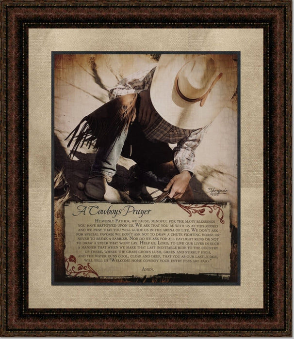 A Cowboy's Prayer Framed Print