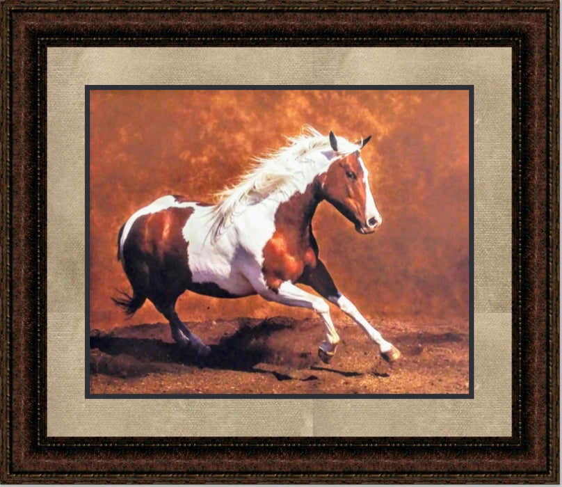 Bella III | Framed Western Horse Art in Double Mat | 21L X 25W" Inches