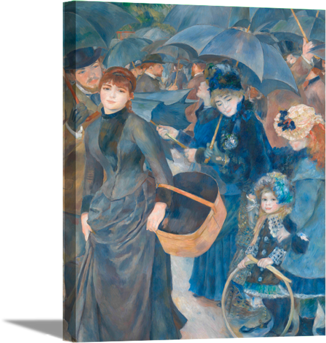 The Umbrellas | Pierre Auguste Renoir Masters Classic Art in Gallery Wrapped Canvas | Various Sizes