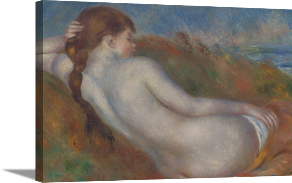Reclining Nude | Pierre Auguste Renoir Art in Gallery Wrapped Canvas